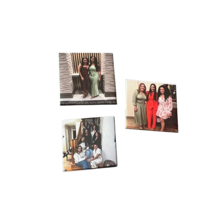 3 Custom Photo magnets 63.5*63.5
