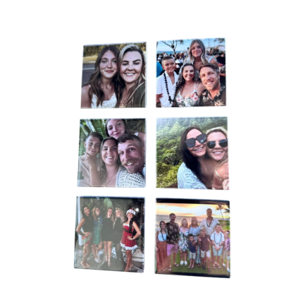 6 Custom Photo magnets 63.5*63.5